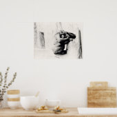 Gorilla Pose Poster (Keuken)