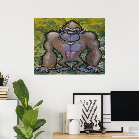 Gorilla Poster (Thuiskantoor)