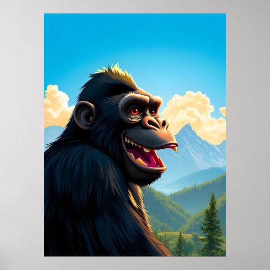 Gorilla Poster (Voorkant)