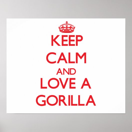 Gorilla Poster (Voorkant)