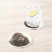 Gorilla Pout Zandsteen Onderzetter (Zijkant)