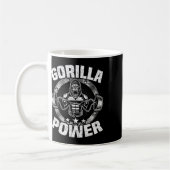 Gorilla Power Krachttraining Gewichtheffen Workout Koffiemok (Links)