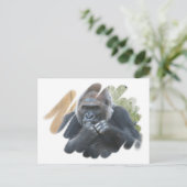 Gorilla Primate Briefkaart (Staand voorkant)