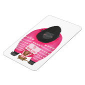 Gorilla & pygmee marmoset 'grote dank je' magneet (Linkerzijde)