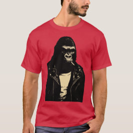 Gorilla Rebel leren jas T-shirt