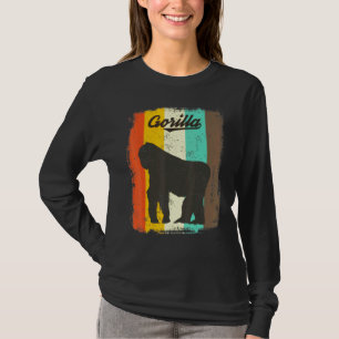 Gorilla Retro 70s Cute Animal T-shirt