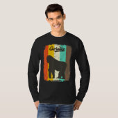 Gorilla Retro 70s  Cute Animal T-shirt (Voorkant volledig)