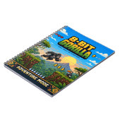 Gorilla, Retro 8-Bit Pixelkunst Notitieboek (Linkerzijde)