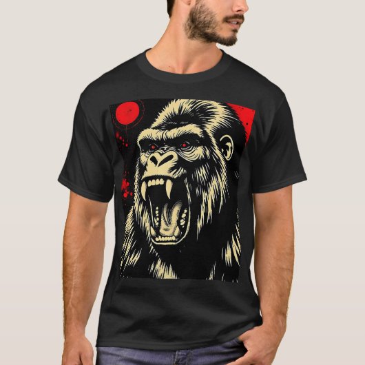 Gorilla Retro T-shirt (Voorkant)