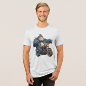Gorilla Rijder Tri-Blend Shirt (Voorkant volledig)