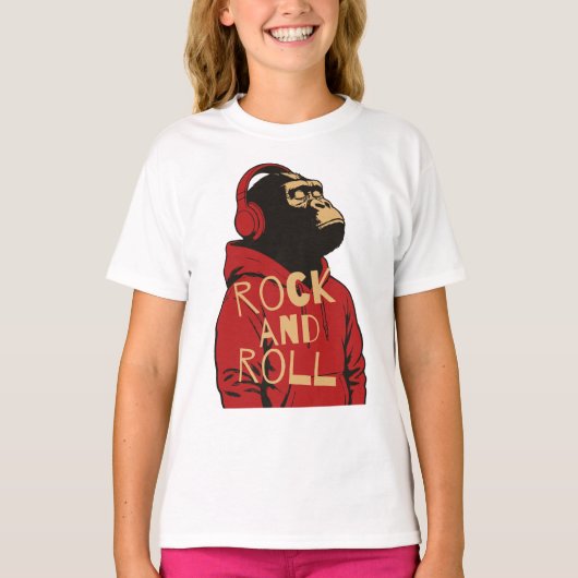 Gorilla Rock And Roll-trui T-shirt (Voorkant)