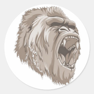 gorilla ronde sticker