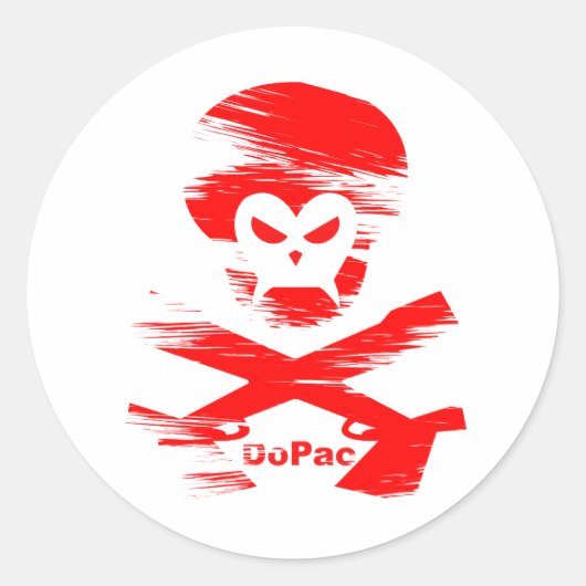 Gorilla Ronde Sticker (Voorkant)