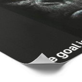 Gorilla rookte een sigaar met een capsule poster (Hoek)