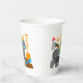 Gorilla’s aan het werk papieren bekers (Rechts)