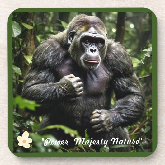 Gorilla’s Forest Majesty Bier Onderzetter (Voorkant)