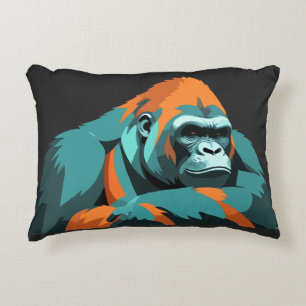 Gorilla Schattig Leuk Dier Slapen Relaxing Fun Accent Kussen