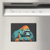 Gorilla Schattig Leuk Dier Slapen Relaxing Fun Magneet (Insitu (Vaatwasser))