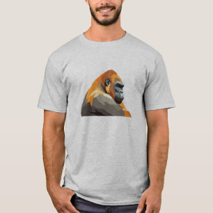 Gorilla Schattig Leuk Dier Slapen Relaxing Fun T-shirt