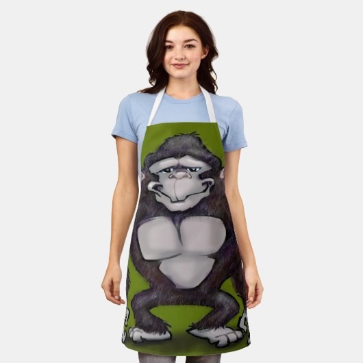 Gorilla Schort (Gedragen)