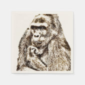 Gorilla servetten (Voorkant)