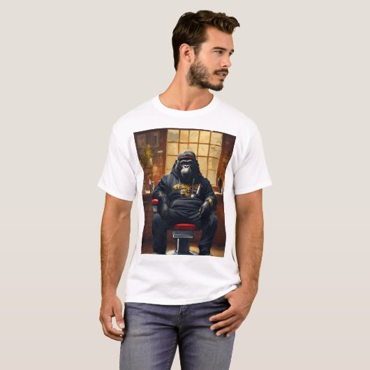 Gorilla-shirt T-shirt (Voorkant volledig)