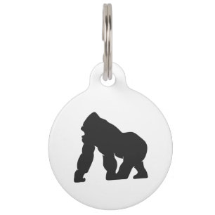 Gorilla silhouet huisdierpenning