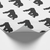 Gorilla silhouette cadeaupapier (Hoek)