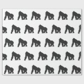 Gorilla silhouette cadeaupapier (Vlak)
