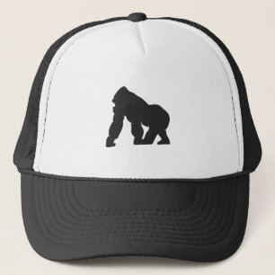 Gorilla silhouette trucker pet