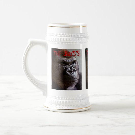 Gorilla Silverback The Boss King Sized Stein Bierpul (Links)