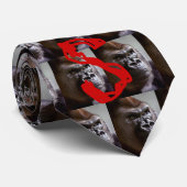 Gorilla Silverback The Boss Stropdas (Opgerold)