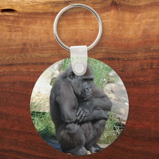 Gorilla Sitting Sleutelhanger (Voorkant)