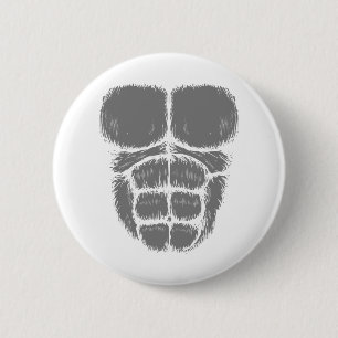 gorilla sixpack ronde button 5,7 cm