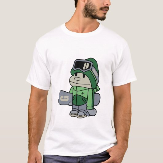 Gorilla - Snowboarder T-shirt (Voorkant)