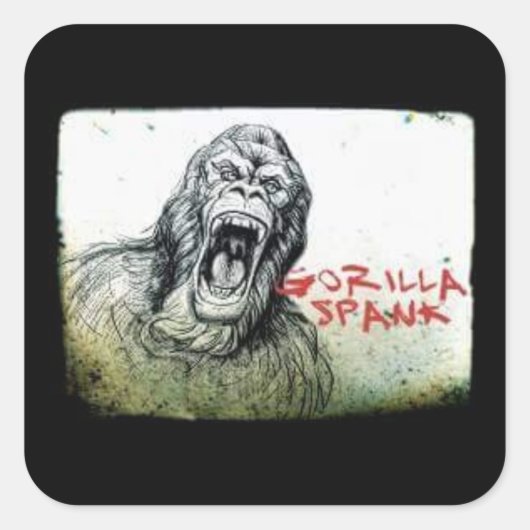 Gorilla Spank Angry Gorilla Sticker (Voorkant)
