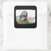 Gorilla Spank Angry Gorilla Sticker (Tas)