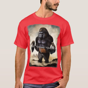 Gorilla Spiertraining Gewichtstoename T-shirt