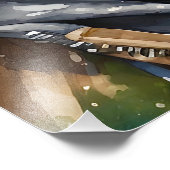 Gorilla Splatter Art Waterverf Foto Afdruk (Hoek)