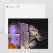 Gorilla Statue #1 Briefkaart (Voorkant / Achterkant)