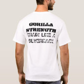 Gorilla Strength Silverback T-shirt (Achterkant)