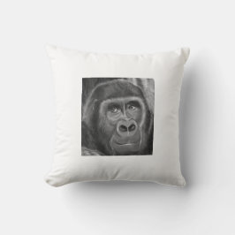 Gorilla sucking fingers Cushion2 指しゃぶりのゴリラクッション Kussen