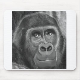 Gorilla sucking fingers MousePad2  指しゃぶりのゴリラトートバッグ Muismat