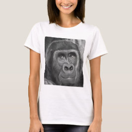 Gorilla sucking fingers T-shirt2指しゃぶりのゴリラTシャツ T-shirt