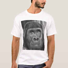 Gorilla sucking fingers T-shirt2指しゃぶりのゴリラTシャツ T-shirt
