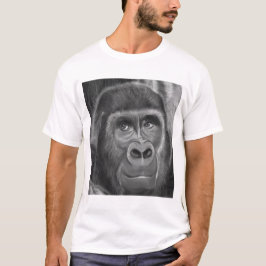 Gorilla sucking fingers T-shirt2指しゃぶりのゴリラTシャツ T-shirt