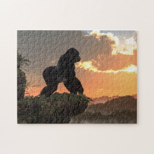 Gorilla Sunset Legpuzzel (Horizontaal)