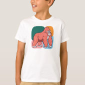 Gorilla T-Shirt – Cool Funny Animal Tee for Kids (Voorkant)