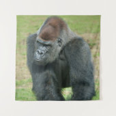 Gorilla Taal van Kracht Wandkleed (Voorkant)