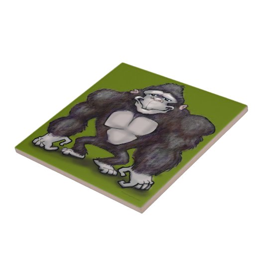Gorilla Tegeltje (Zijkant)
